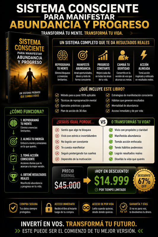 Sistema consciente para manifestar abundancia y progreso