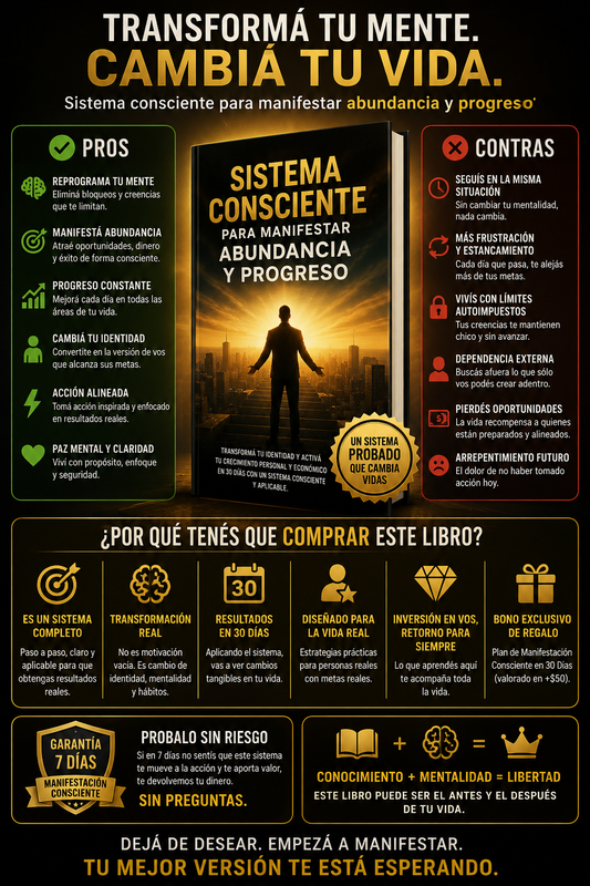 Sistema consciente para manifestar abundancia y progreso